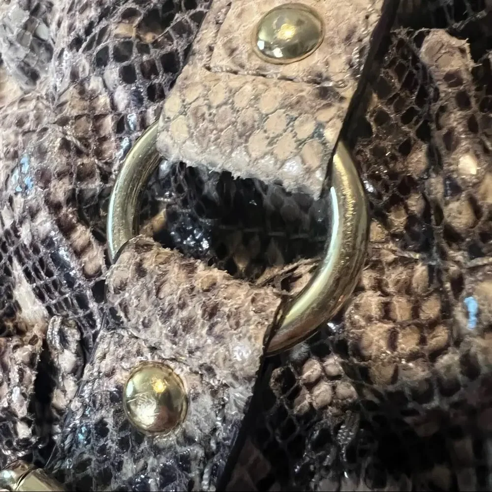 Michael Kors Small Snakeskin Shoulder Satchel
